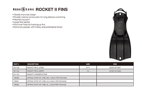 Apeks ROCKET II FINS 潜水脚蹼