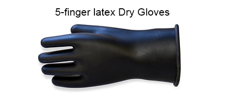 SI-TECH® 干式潜水服干手套系统配套5指乳胶干手套